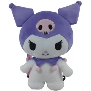 Hello Kitty Kuromi Plüschrucksack Kinder Rucksack mit Reißverschluss