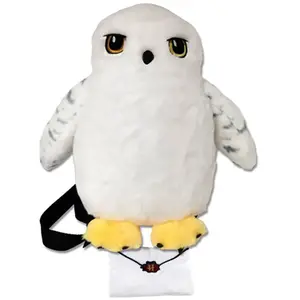 Rucksack aus Plüsch Cyp Brands Harry Potter Hedwig Weiß 27x19x32 cm