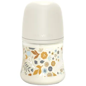 Suavinex Wonderland Babyflasche symmetrischer Sauger langsamer Fluss ab 0 Monaten Beige 656.6 cm
