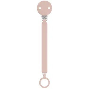 Suavinex Silikon-Schnullerhalter 0 Monate und Mehr (Modell : Rosa Malve) 530 cm günstig
