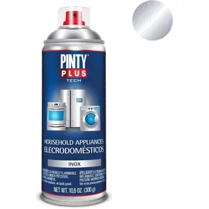Pintyplus, Künstlerfarbe + Bastelfarbe, Sprühfarbe Tech E150 400 Ml Elektrische Geräte Silberfarben (400 ml)