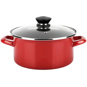 FAGOR Optimax Rot emaillierte Stahlkasserolle (Ø 20 x 10 cm)
