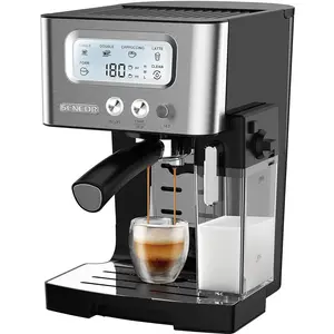 Sencor Espressomaschine mit Milchaufschäumer, LCD-Display, 15 Bar Pump...