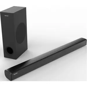 Sencor Soundbar mit kabellosem SSB-Subwoofer (160 W, 2.1 Kanal), Soundbar, Schwarz