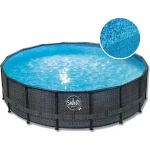 Mountfield ELITE Pool mit Korbgeflechtrahmen 4,88 m x 1,22 m dunkles Korbgeflecht (Fischgrätmuster) günstig