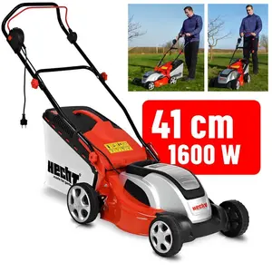 HECHT Rasenmäher Elektro 1641 | 41 cm Schnittbreite | 1600 W | Mulchki...