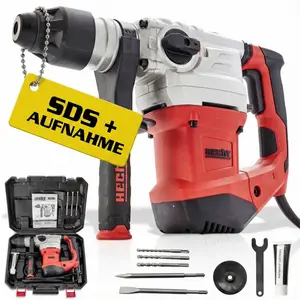 HECHT 1036 Bohrhammer SDS + | 1500 W | 6 Joule | 4250 SpM | mit Zubehö...
