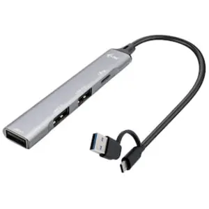 i-tec USB-A/USB-C Metal HUB 1x USB-C 3.1+3x USB 2.0
