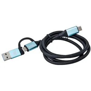 i-tec USB-C auf USB-C Kabel mit integriertem USB 3.0 Adapter, 1m