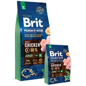 Brit Premium by Nature Junior XL, Adult, Riese ( 45 kg), Huhn, 15 kg