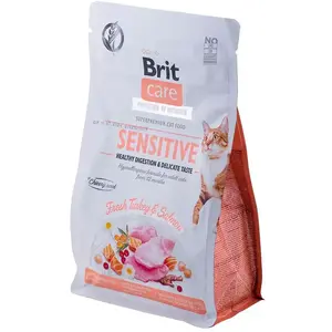 Brit Care Getreidefreies Katzenfutter Sensitiv Pute Und Lachs 400g