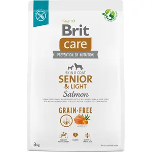 Brit Care Dog GrainFree SeniorLight Lachs 3kg