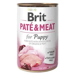 Brit Nassfutter Für Welpen Mit Hühnchen Pastete Und Fleisch 400g