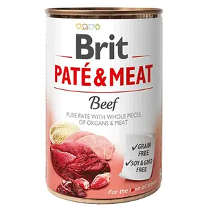 Brit Pastete Und Rindfleisch Nassfutter Für Hunde 400g