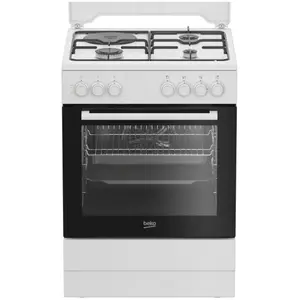Beko FBS63031WCS, Freistehender Herd, Weiß, Drehregler, Weiß, Vorderse... günstig