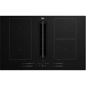 Beko HIXI 64700 UF, Schwarz, Integriert, 60 cm, Zonen-Induktionskochfe...