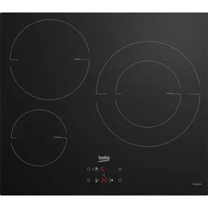Beko HII63402MT, Schwarz, Integriert, 60 cm, Zonen-Induktionskochfeld,...