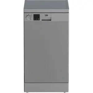 Beko DVS05024S, Freistehend, Single (45 cm breit), Silber, LED, Korb, Edelstahl