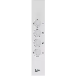 Beko HIGG 64123 SW, Weiß, Integriert, 60 cm, Gaskochfeld, Emailliert, ...
