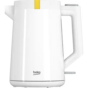 BEKO WKM4215W Elektrischer Wasserkocher, Kapazität 1,7 l, 2200 W, LED-Anzeige, W