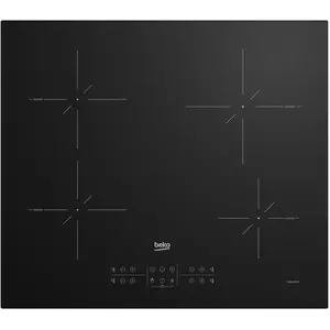 Beko HII64200SMT, Schwarz, Integriert, 60 cm, Zonen-Induktionskochfeld...