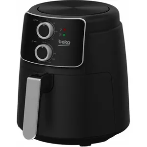 BEKO FRL2242B Ölfreie Multifunktions-Fritteuse   1500 W   3,9 l für 0,8 kg Pommes frites   Timer   Schwarz