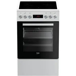 Beko FSE57302GWC, Freistehender Herd, Schwarz, Weiß, Drehregler, Berüh... günstig