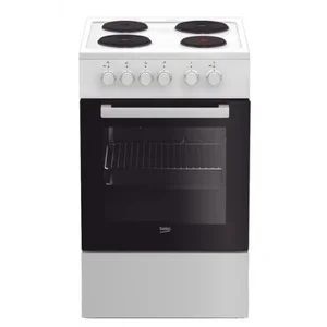Beko FSS56000GW, Freistehender Herd, Schwarz, Weiß, Drehregler, Metall... günstig