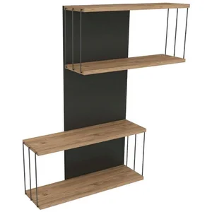 EMOB Skye Decor Wandregal 100% MELAMINE COATED PARTICLE BOARD, 96 cm x 19 cm x 65 cm N1742 günstig