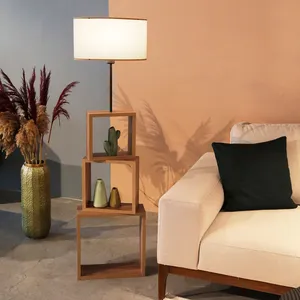 MENZZO Opviq, AYD - 2903, Stehlampen, Creme, Holz, 20 x 37 x 140 cm günstig