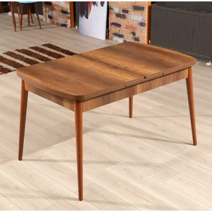 Emob Skye Decor, Barok, Esstisch, Nussbaum, Melamin-Spanplatte, 132 x 80 x 78,5 cm günstig