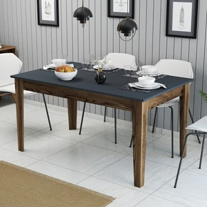 MENZZO Skye Decor, Milan 513 - Walnut, Anthracite, Esstische, Nussbaum, 145 x 75 x 88 cm günstig