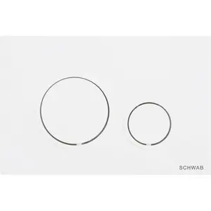Schwab VELA Betätigungsplatte, 247x165 mm, weiß Glanz günstig