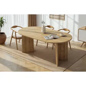 CONCEPT1 Skye Decor, Sablin - Cadiz Oak, Esstisch, Cádiz-Eiche, 100% MELAMINBESCHICHTETE SPANNPLATTE, 180 x 90 x 75 cm günstig