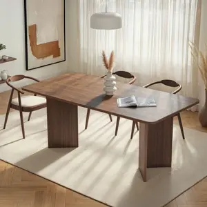 CONCEPT1 Skye Decor, Linza - Milano Walnut, Esstisch, Nussbaum, 100% MELAMINBESCHICHTETE SPANNPLATTE, 180 x 90 x 75 cm günstig