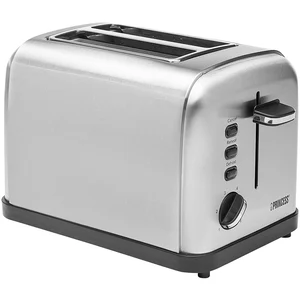 Princess 142354 Toaster Style 2, 2 Scheibe(n), Silber, Edelstahl, Tast...