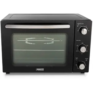 Princess 01.112751.01.001 Konvektionsbackofen DeLuxe, 32 l, Schwarz, D...