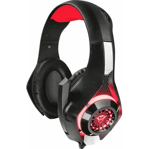 Trust GXT 313, Kabelgebunden, Gaming, Kopfhörer, Schwarz, Rot