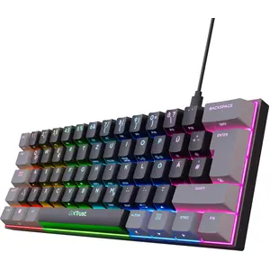 Trust GXT 867 Acira 60 % mechanische Mini-Gaming-Tastatur, DE Layout