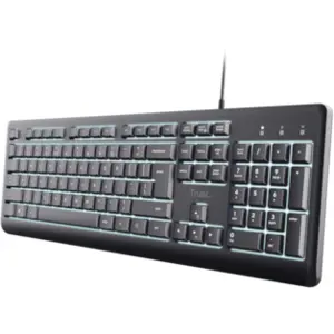 Trust Primo Illuminated Keyboard, Kabelgebunden, USB-A/-C Beleuchtete ...