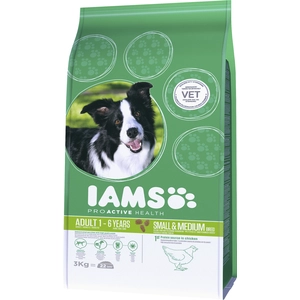 IAMS Hundefutter trocken mit Huhn, für kleine & mittelgroße Hunde, 3 k...