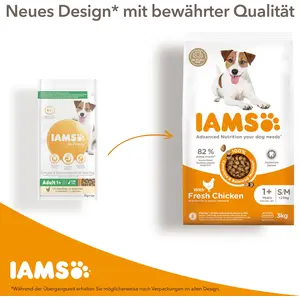 lAMS IAMS Junior Hundefutter trocken Huhn, Welpenfutter für 1-12 Monat...