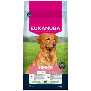 EUKANUBA Senior Large Trockenfutter für Hunde, Lamm und Reis, 12 kg
