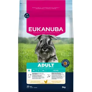 Eukanuba Hundefutter Trocken mit Huhn für kleine Rassen, 3 kg