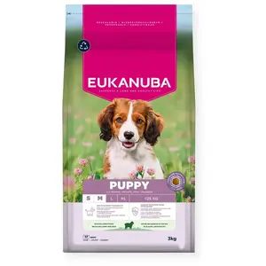 Eukanuba Welpenfutter Für Kleine/mittelgroße Hunde Lamm & Reis 3 Kg