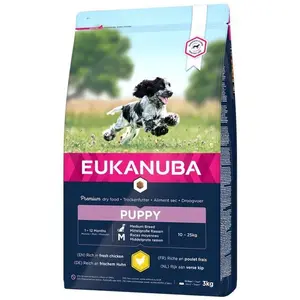 Eukanuba Welpenfutter für mittelgroße Hühnerrassen