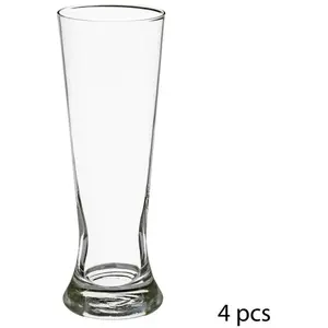 Secret de Gourmet Biergläser-Set handgemachte Pilsner-Gläser 37 cl für 4 Personen perfekt für Biergenuss günstig