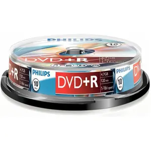 Philips 1x10 DVD+R 4,7GB 16x SP (10x), Optischer Datenträger günstig