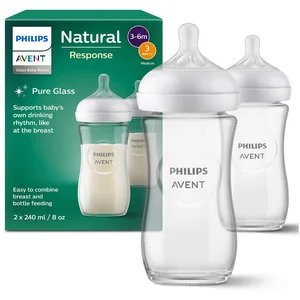 Philips AVENT Babyflasche Natural Response Babyflasche, aus Glas, 2er-... günstig
