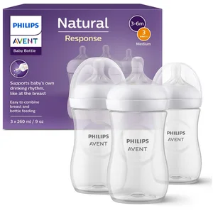 Philips AVENT Babyflasche Natural Response SCY903/03, 3 Stück, 260ml, ... günstig